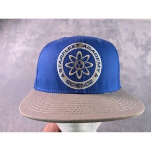 Star Trek Starfleet Academy Science Snapback Hat Blue Grey Embroidered Cap